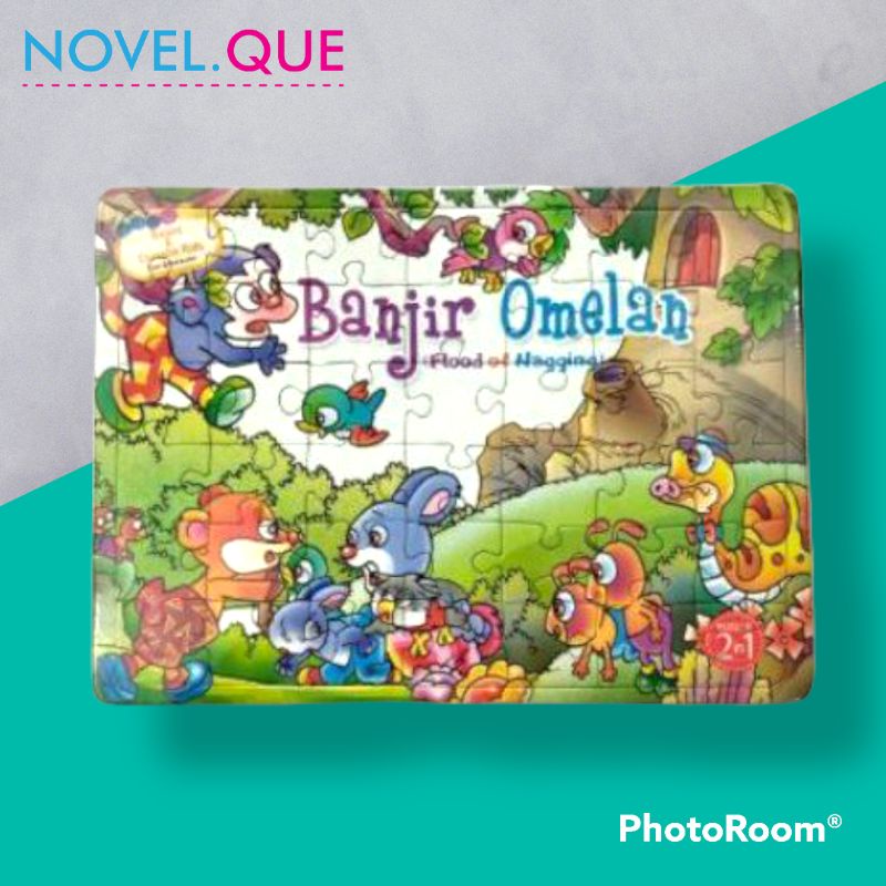 Puzzle 2 in 1 | Mainan Edukasi Anak Puzzle Seri Cerita Banjir Omelan
