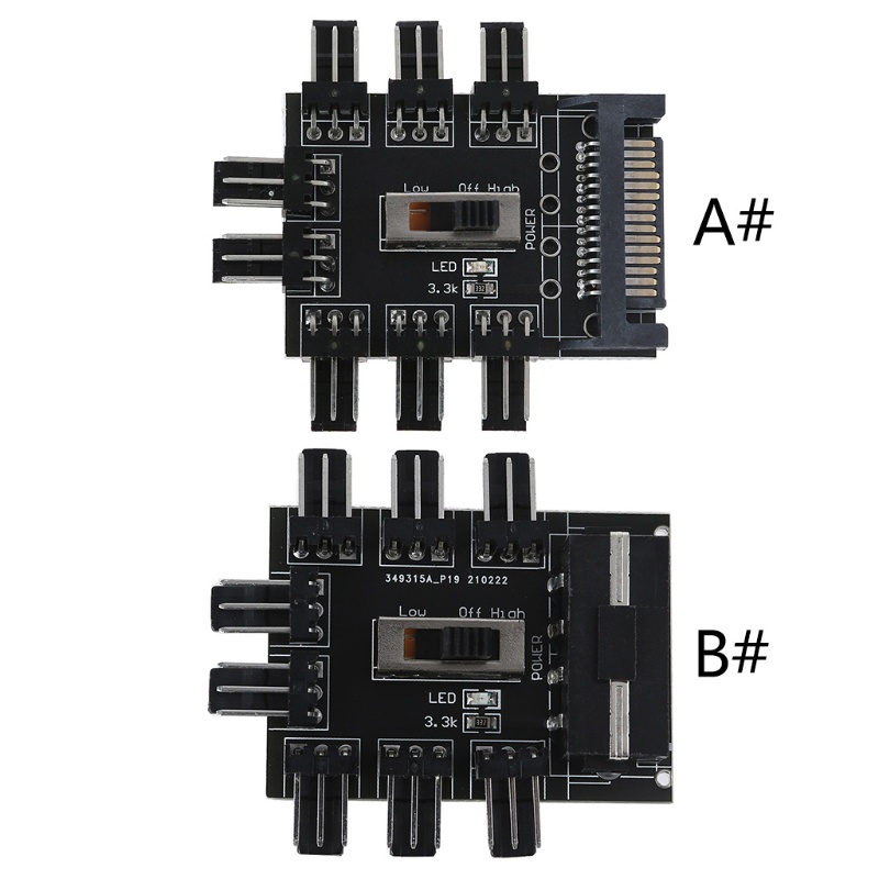 Btsg Hub 1 Ke 8 3pin Pwm Sata Molex Splitter Pc Mining Kabel Power Supply 12v 4pin / Sata