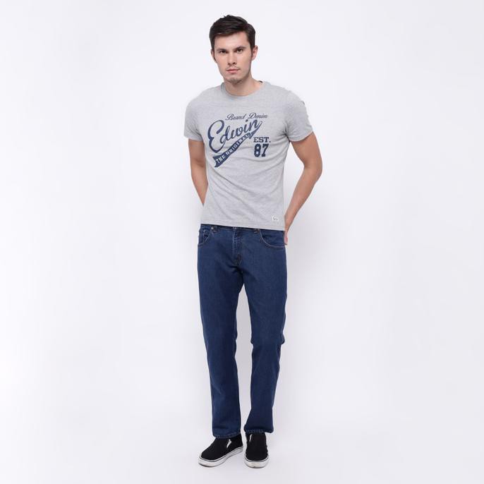 New Product Edwin Celana Jeans Reguler Fit Pria Panjang Blue 506-72-36 Free Ongkir