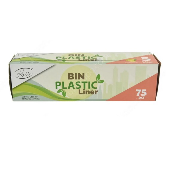 Kantong Sampah Aroma Lemon 5 Liter | Kris Bin Plastic Liner 75 Pcs