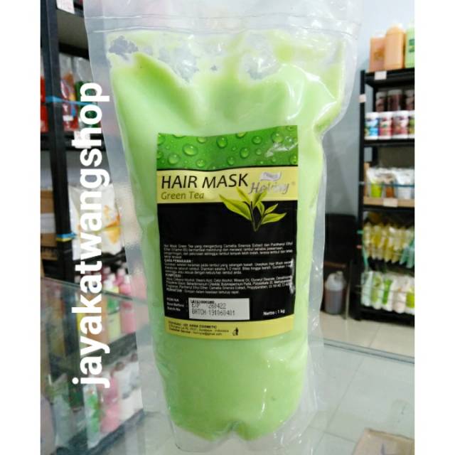 MASKER RAMBUT Heviny Hair Mask 1kg Aroma Cholate Mint / Green Tea / Strawberry