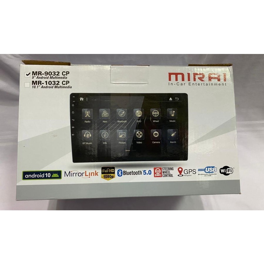 Head Unit Doubledin Android MIRAI MR-9032 CP 9 Inch Mirai Android