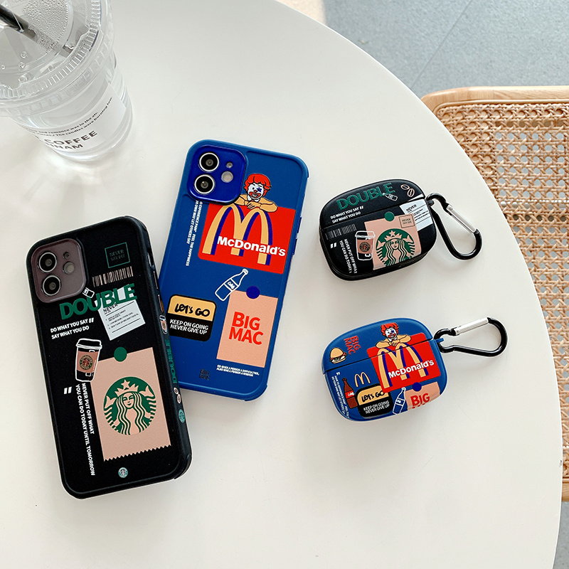 Soft Case Desain Mcdonald 's Inpods 12 Starbucks Untuk Airpods Pro