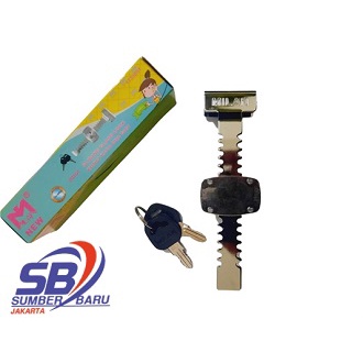 Premium (Mount) SB Kunci Etalase Kaca Sliding Door Milan 2 Gigi Berkualitas Tinggi
