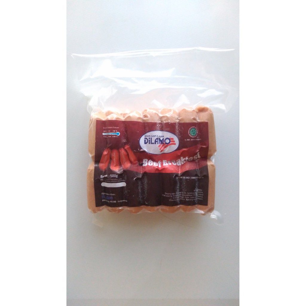 Dilamo Beef Breakfast 500 gr Frozen Food Bandung