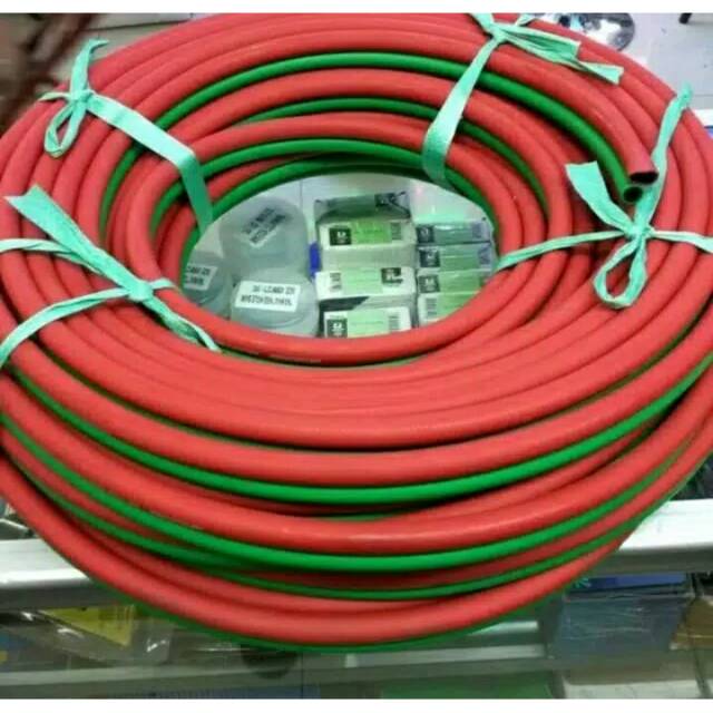 SELANG DOUBLE METAGOMMA/SELANG LAS/ SELANG BLENDER ECER WELDING HOSE(ACE+OXY) SELANG DOUBLE1/4 X 3/8