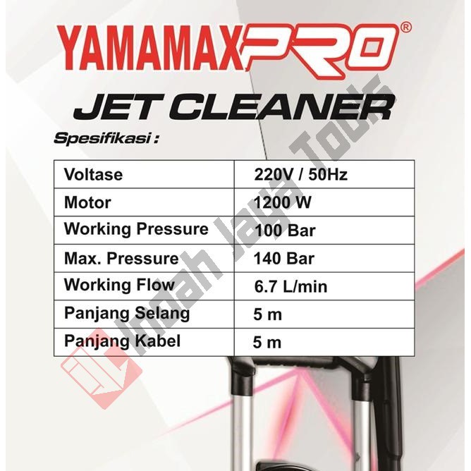 YAMAMAX JET-90 Jet Cleaner - Mesin Cuci Semprot Mobil Motor