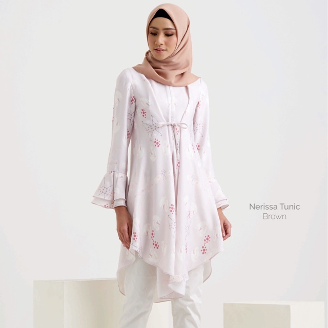 Nerissa Tunik Klamby Brown L