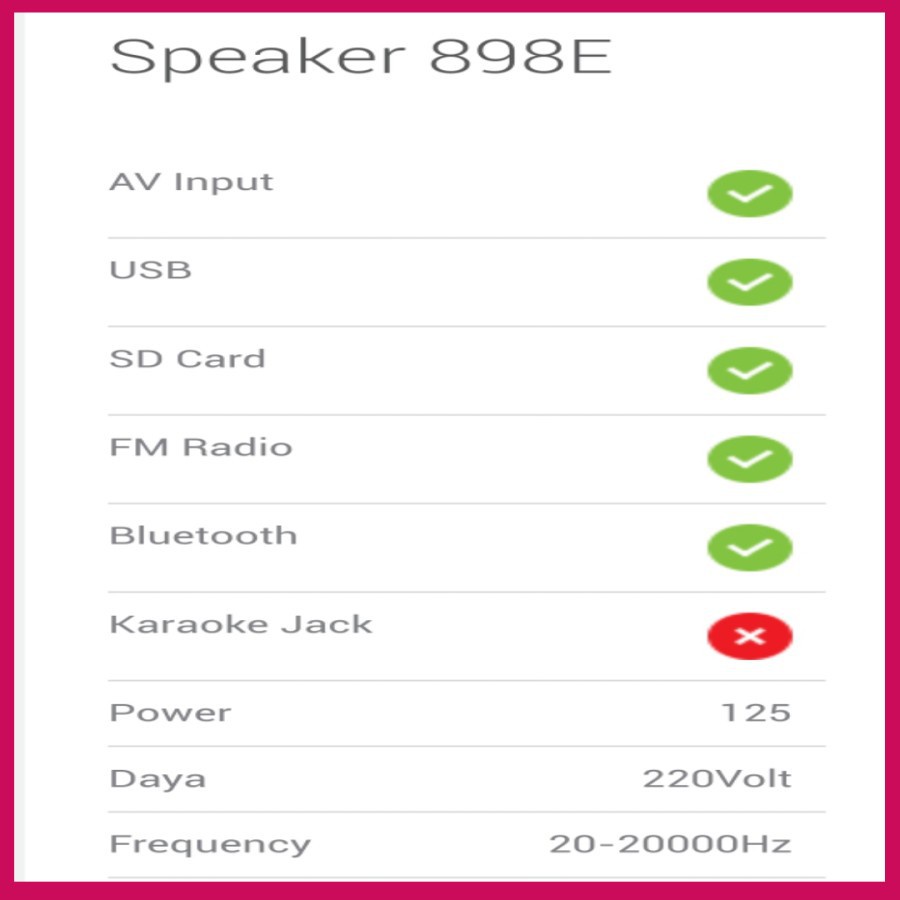 Soundbar Home Theater Bluetooth 8 Inch GMC 898E Speaker Bluetooth AV USB SD Card Optic FM Radio