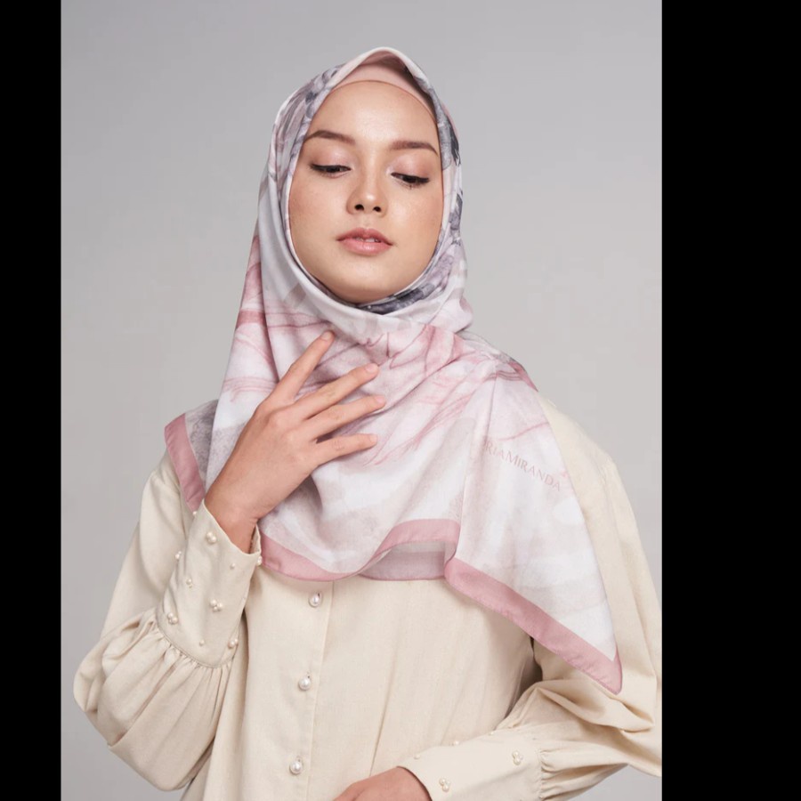 Ria Miranda Blossom Scarf Pale Pink
