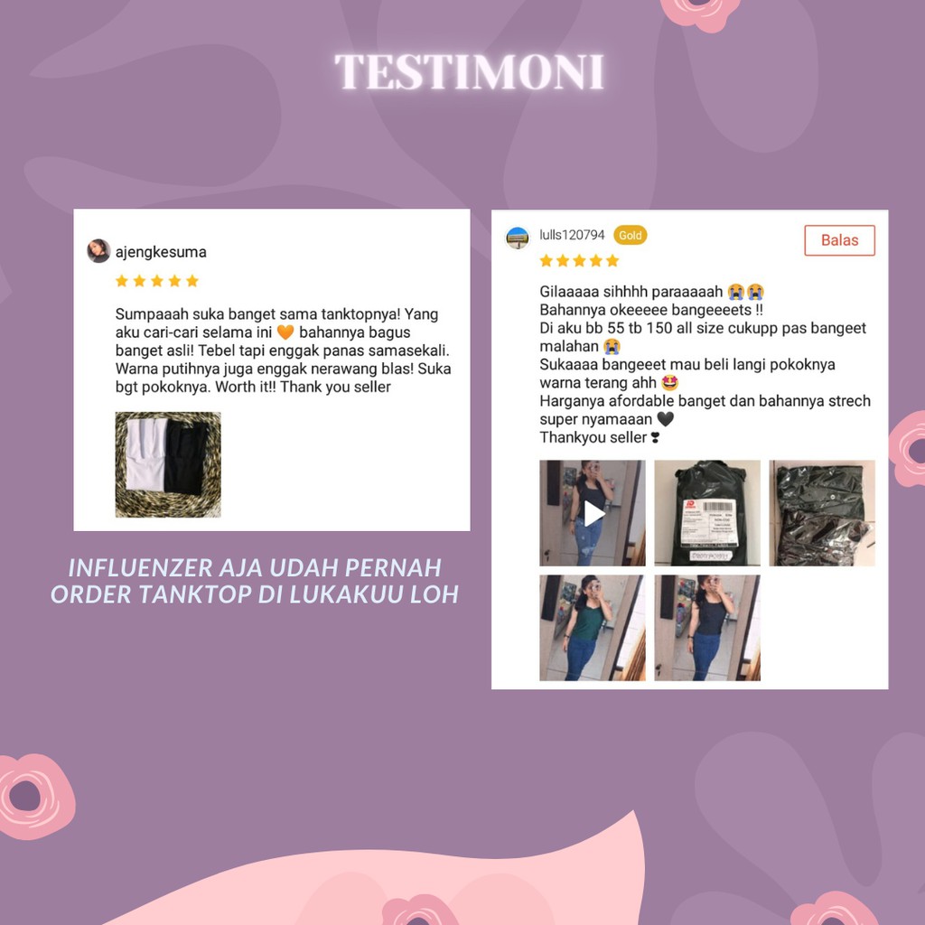 Tanktop Wanita Polos Tank Top Tali Besar Square Jumbo-3