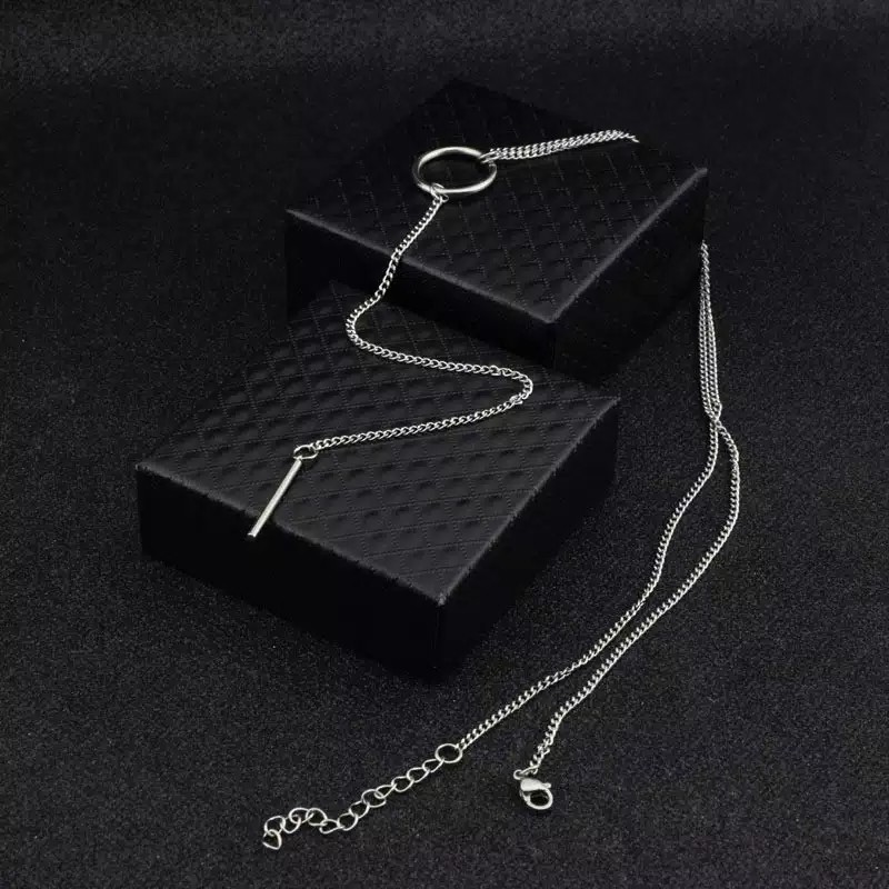 KK0297 - Kalung Rantai Pria Wanita Korea Kpop Kdrama Style BTS EXO NCT
