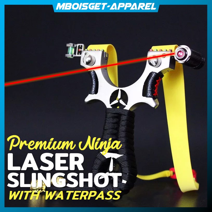MBOISGET - TEAEGG Ketapel LASER Slingshot Hunting Catapult Mercedes Stainless Steel Slingshot With R
