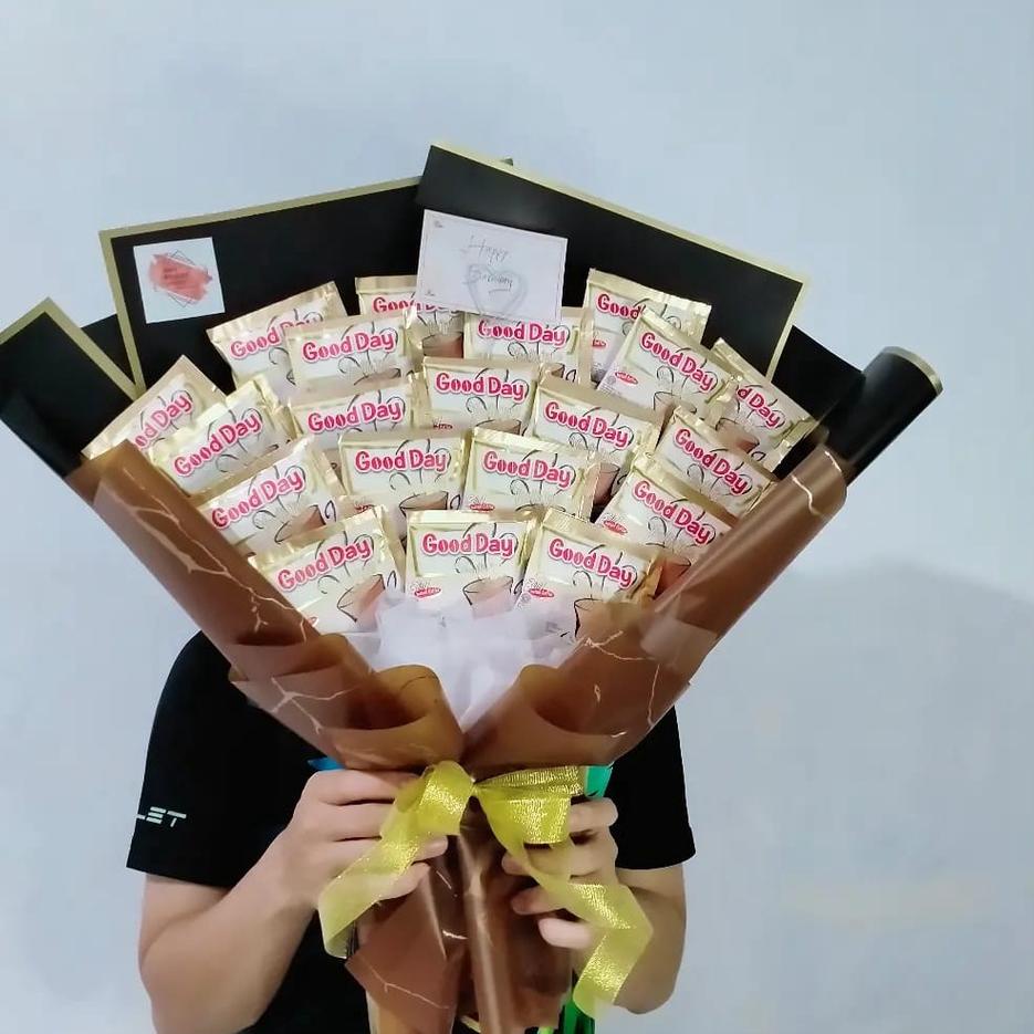 

9.9 Promo Brand BUKET KOPI GOODDAY KAPAL API MILO BISA REQUEST 20PCS 30 PCS MURAH PREMIUM CELLOPHANE !!!