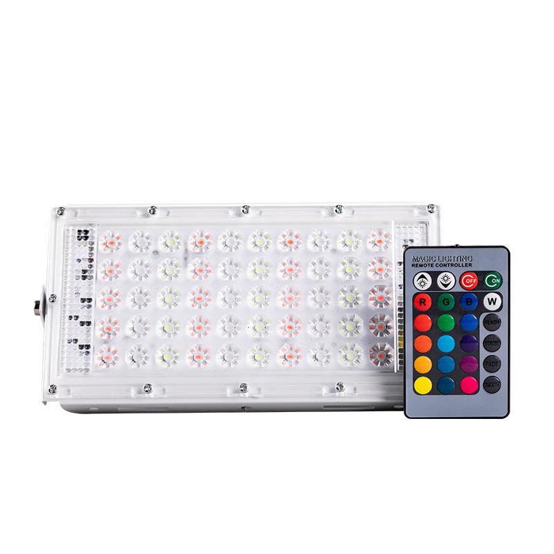 [WS] LAMPU SOROT / TEMBAK LED SLIM 50 WATT / 50W RGB LED FLOODLIGHT50 WATT AC 220V kap sorot