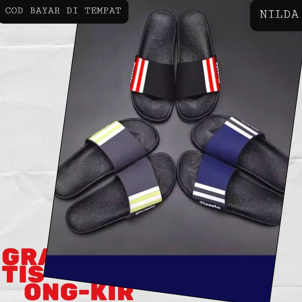 PROMO !!! Sandal Slide Sandal Slip On Karet Pria Wanita S BETTER Sendal Slop Pria-1