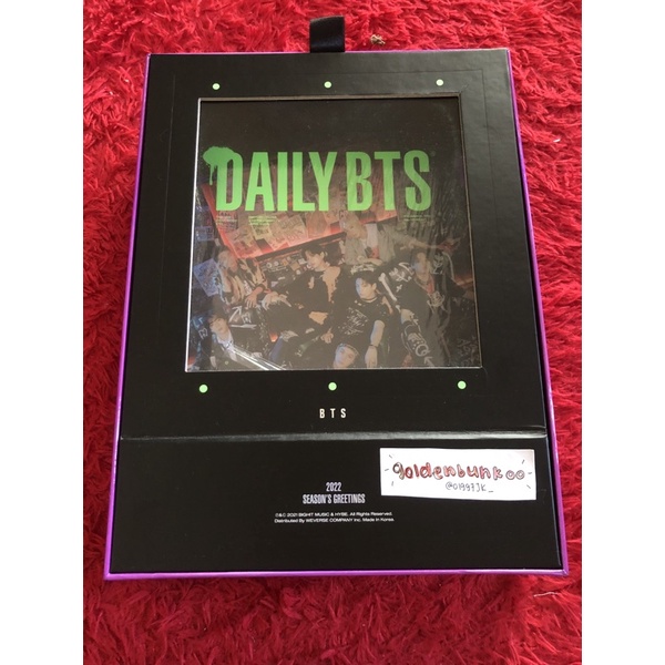 SHARING SG22 BTS SEASON'S GREETING 2022 OUTBOX DIARY PHOTOBOOK POSTER POSTCARD PHOTOCARD PC ID PHOTO