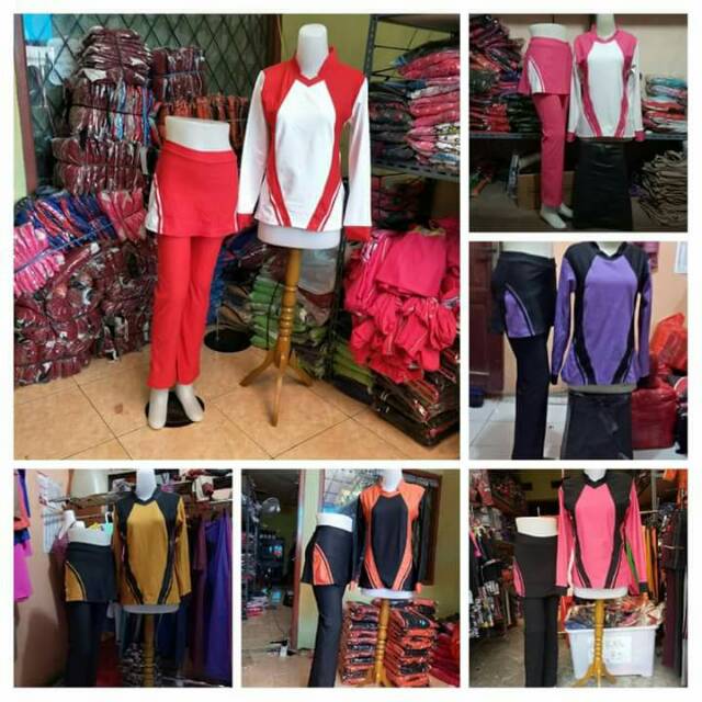  Baju  senam  wanita outdoor  Baju  senam  zumba muslim Baju  