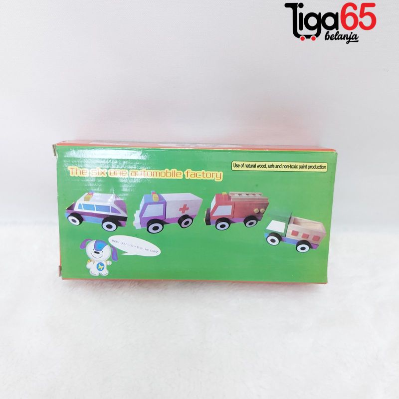 365 Mainan Edukasi Maenan Kayu The Six One Automobile Factory / PUZZLE KAYU PZ280