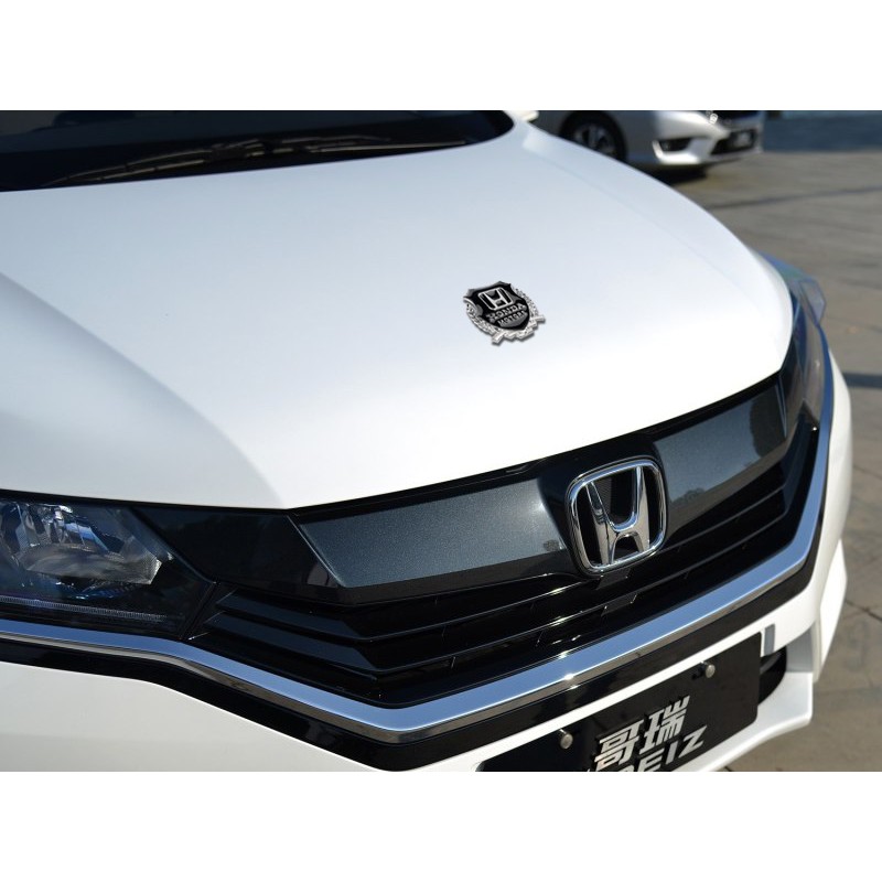 2pcs / Set Stiker Metal Motif Ukiran 3d Untuk Dekorasi Mobil Honda Freed Brio City Civic Crv Hrv Brv
