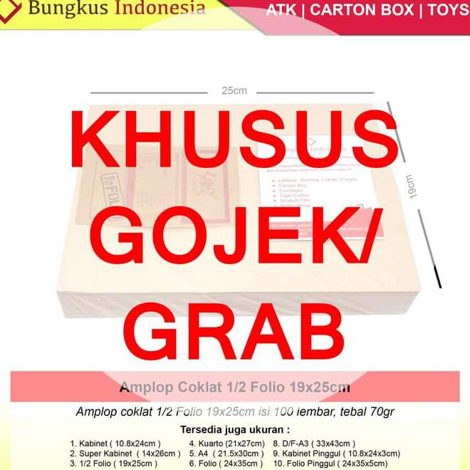 

Amplop Coklat Map Isi 100