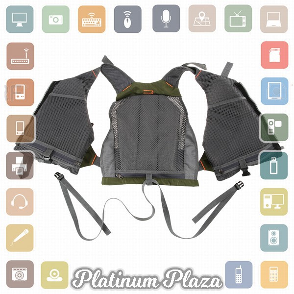 LIXADA Rompi Pancing Fishing Life Jacket Multi Slot - GDS09 - Green`R0LMSA-