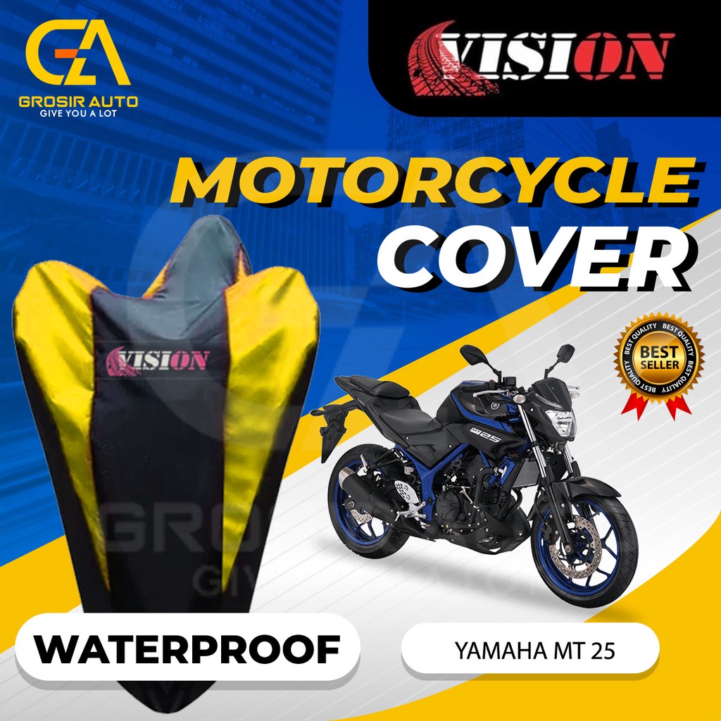 Sarung Motor MT 25 Antiair Vision / Cover Selimut Penutup Sarung Mantel Motor Vision