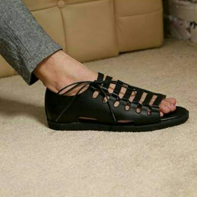 Sendal Pria / Sendal Gladiator Pria / Sendal Kulit Pria Kulit