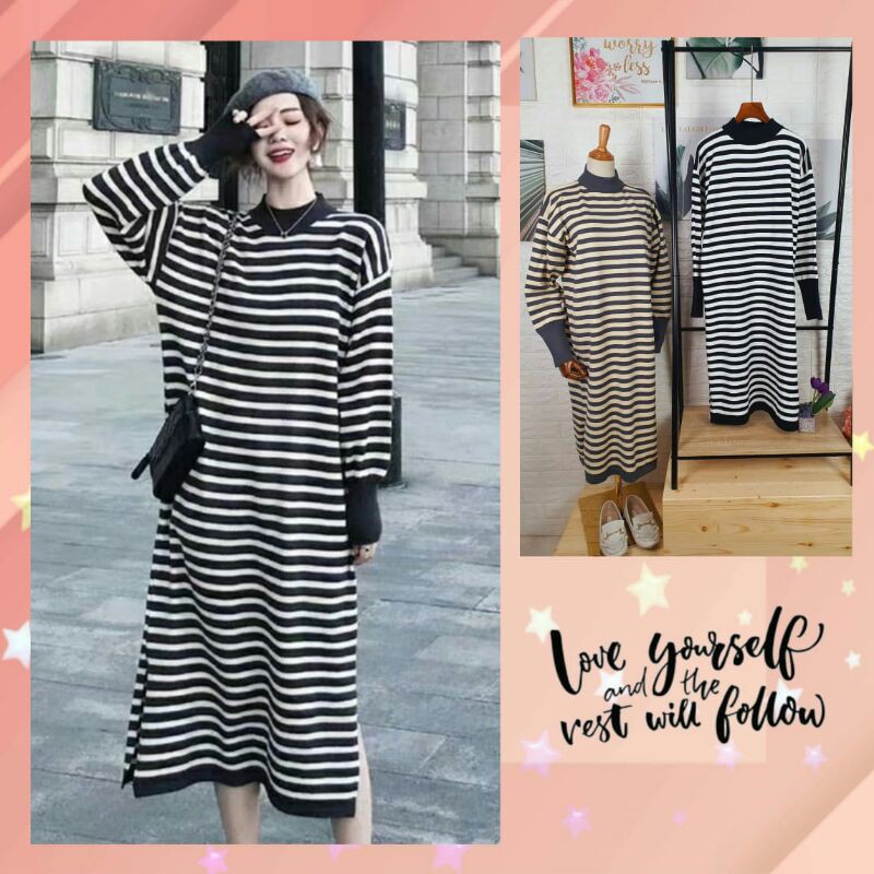 Tunik Kaos Rajut Premium Import