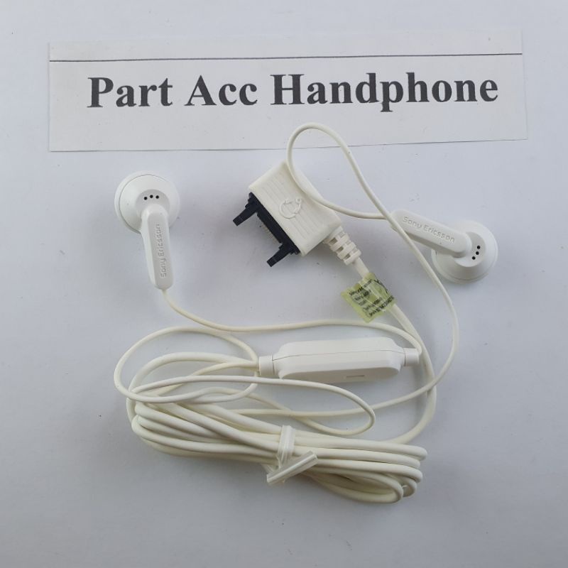 handsfree earphone sony ericsson hpm-60/w hpm60w original