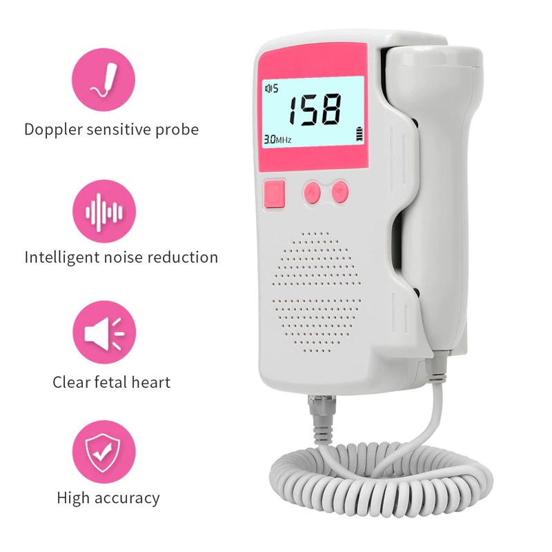 (ORIGINAL) Alat Deteksi Jantung Janin Bayi Fetal Doppler Heartrate Monitor