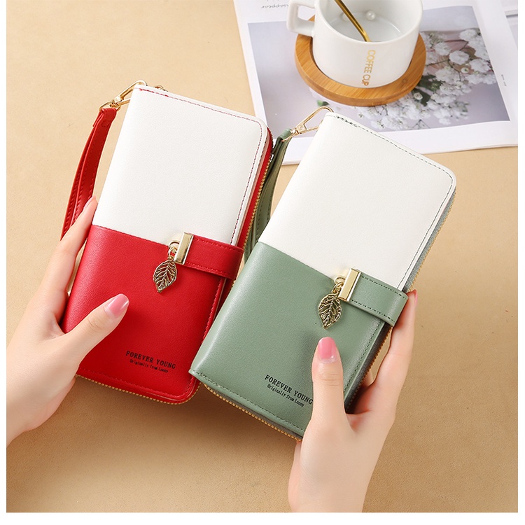 Dompet Panjang Premium Perempuan Import / Premium wallet ORIGINAL FOREVER YOUNG Model Polos - 393