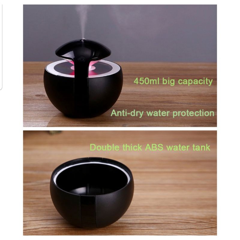 TAFFWARE NIGHT ELF AROMATHERAPY AIR HUMIDIFIER 450ML