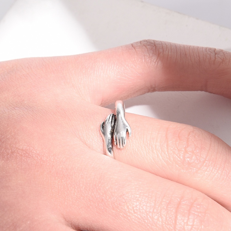 [Harga Grosir]Cincin Model Terbuka Bentuk Bunga Aster Dan V Dapat Disesuaikan Aksen Berlian Untuk Wanita/Hot Sale