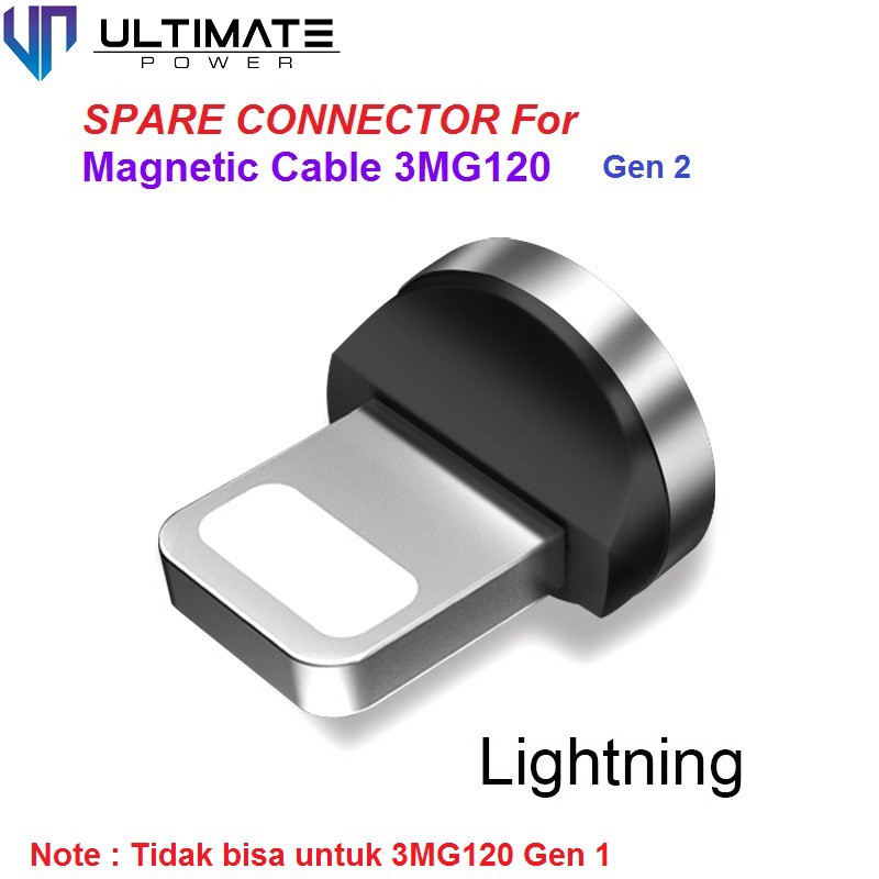 Ujung Konektor 3MG120 Gen 2 Ultimate Charger Lightning untuk Magnetic Cable Original100%