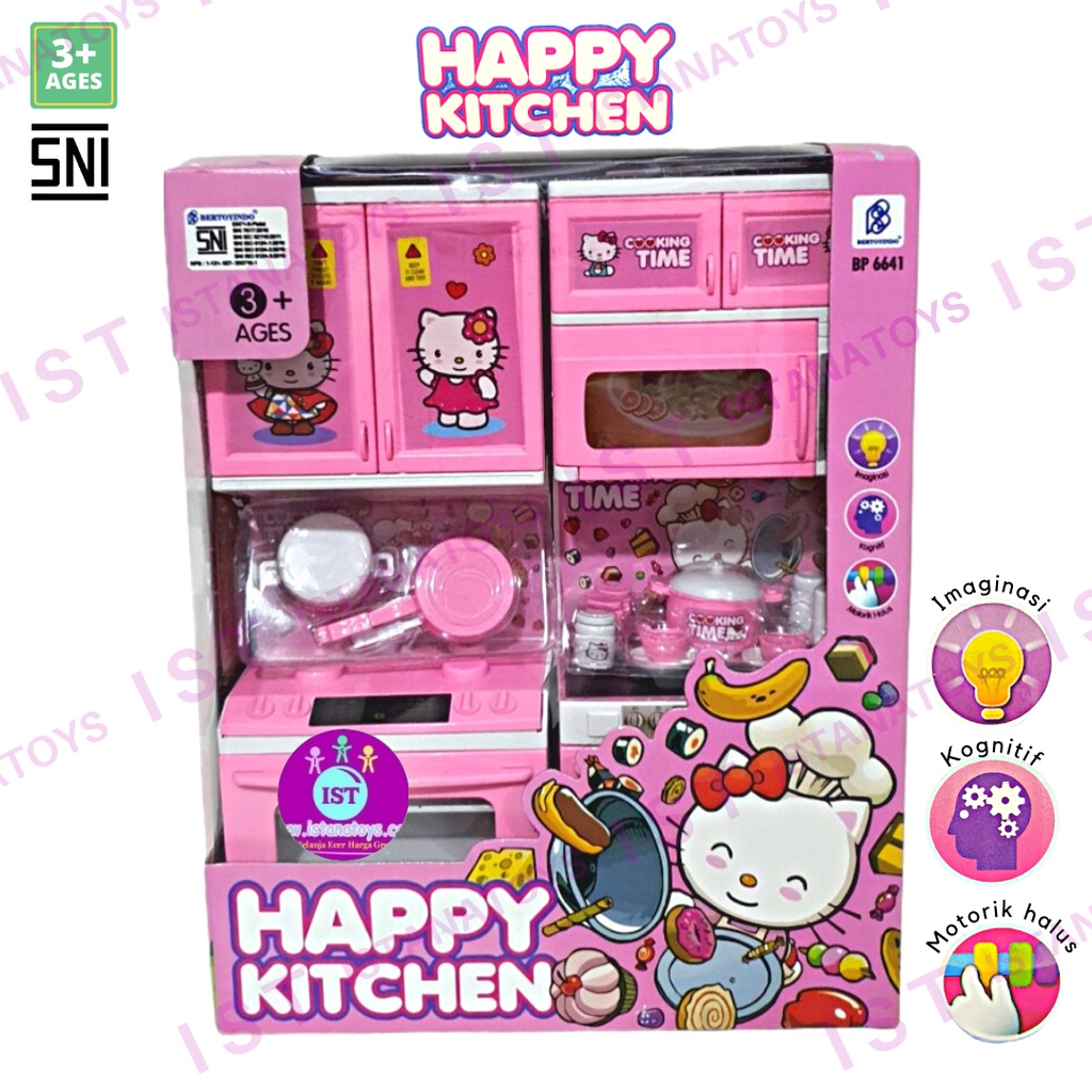 MWN Mainan Happy Kitchen Set Cooking Time - BP6641 HK