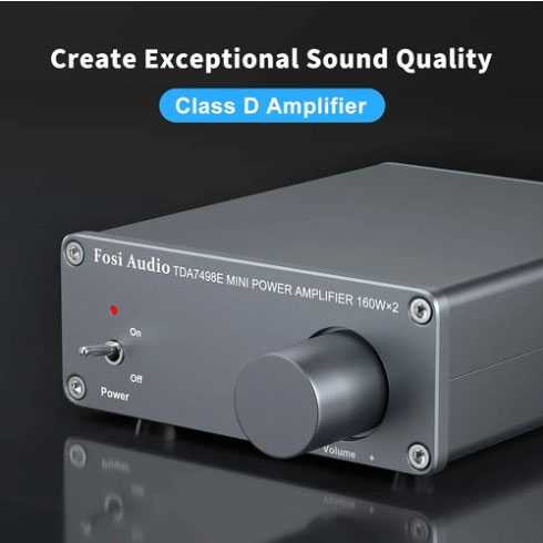 Audio Mini Amplifier Receiver Hi-Fi Class D Amp 160W TDA