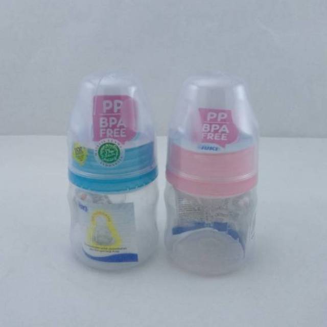 Botol Susu Huki 60 ml BPA Free Botol susu Bayi Dot Gepeng