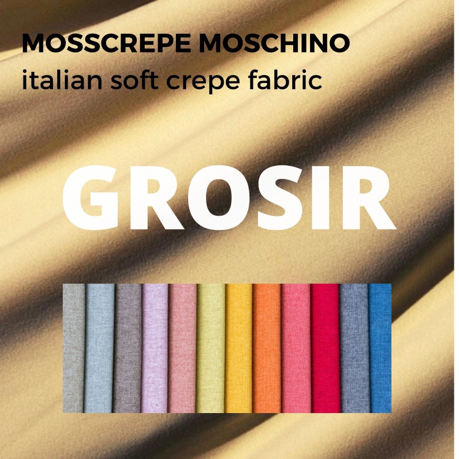 Kain Mosscrepe/ Lady Zara Grosir - Per 1 Yards (Minimal 1 Roll)