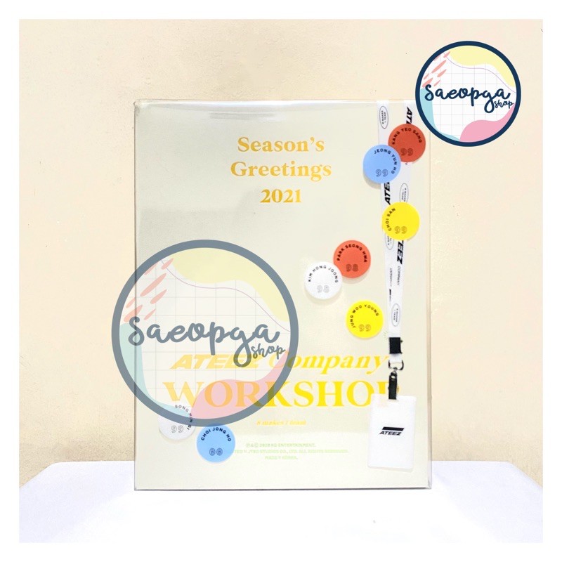 ATEEZ - 2021 SEASON’S GREETINGS COMPANY WORKSHOP FULLSET SHARING SG SEASON GREETING SAN SH SEONGHWA