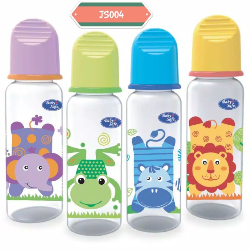 Baby Safe Botol susu bayi 125ml 250ml Babysafe JS001 JS002 JS003 JS004 embossed