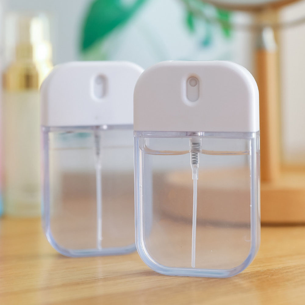 【COD Tangding】38ml Card Perfume Spray Bottle Plastic Square Refilling Portable Carry-on Separate Bottling