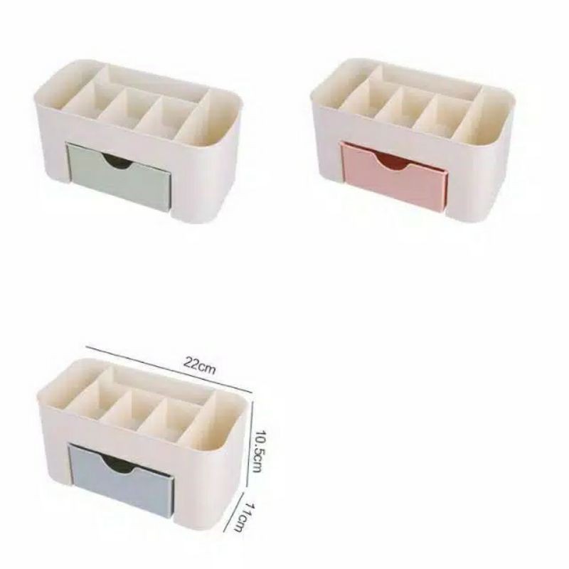 Rak kosmetik plastik laci meja storage box multifungsi serbaguna good