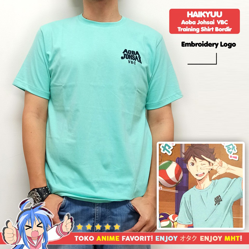 Kaos Anime Cosplay Haikyuu Bordir Aoba Johsai Seijoh Oikawa Toru Iwaizumi