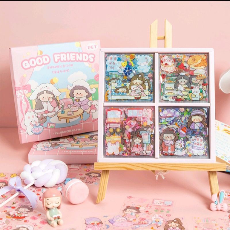 

Stiker Pet Lucu scrapbook stiker aesthetic stiker journal