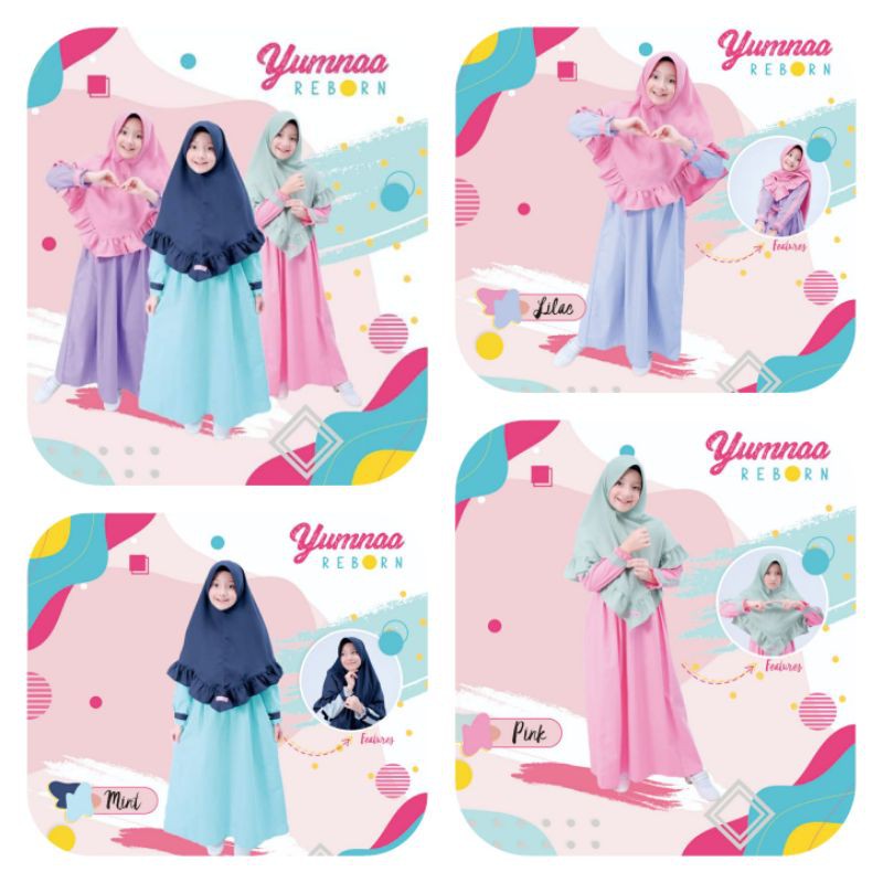 Gamis anak Yumna junior reborn