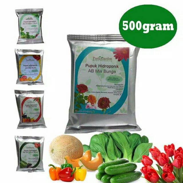Nutrisi Pupuk Hidroponik AB Mix Bunga