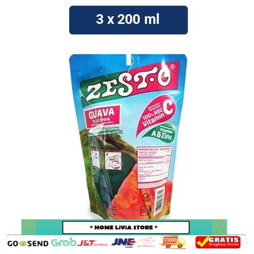 

Zesto Guava Jus 200mL x 3 pcs