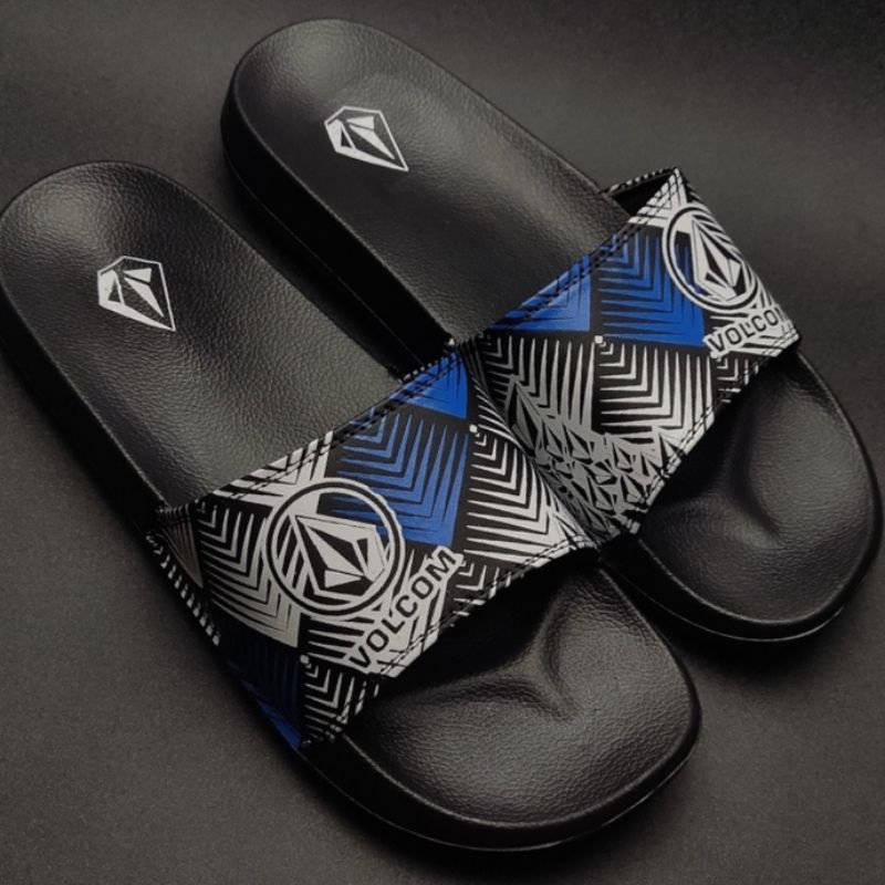 SANDAL PRIA WANITA SLOP VOLCOM SENDAL SLOP SLIDE ON ORIGINAL GRADE SANDAL EMPUK NYAMAN DI PAKAI