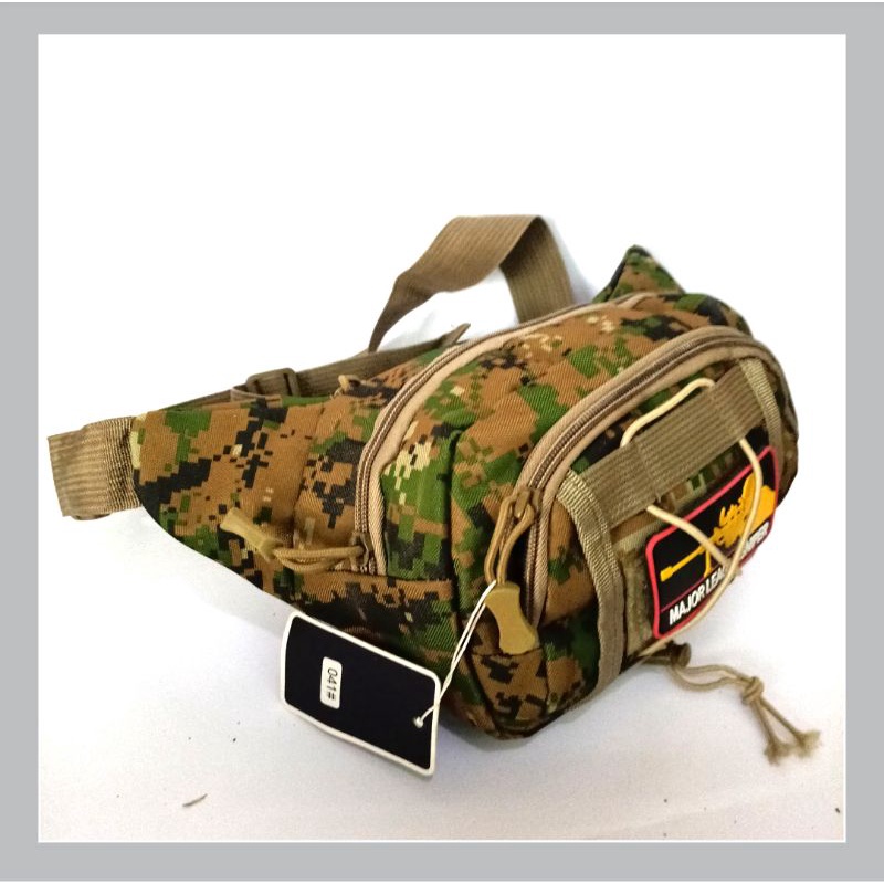 tas selempang waist bag - waiatbag tactical army import marpat